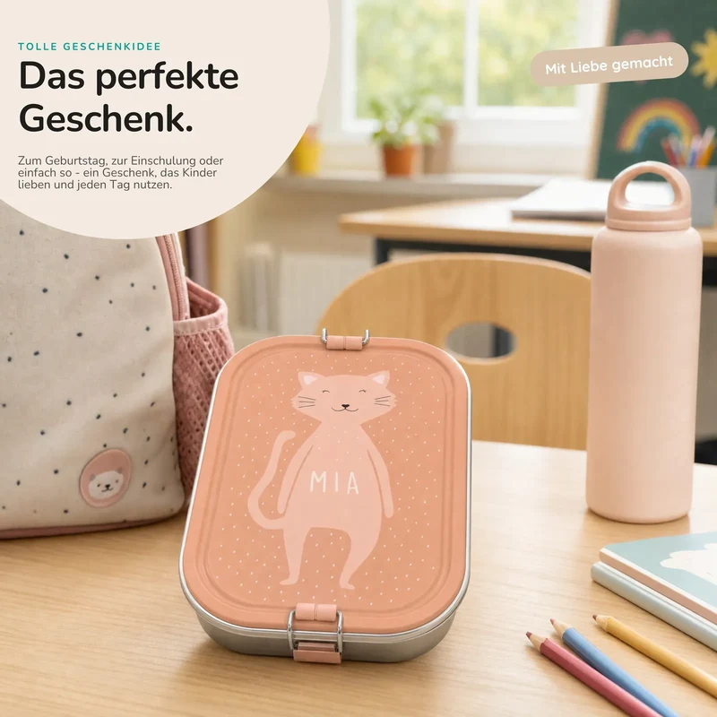 Trixie Brotdose Kinder personalisiert Katze