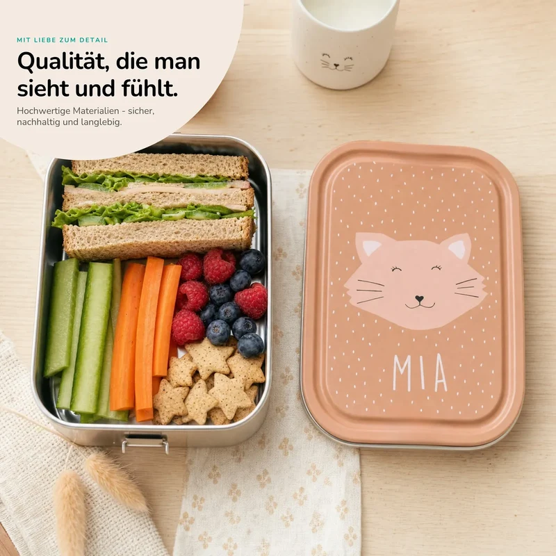 Trixie Brotdose Kinder personalisiert Katze