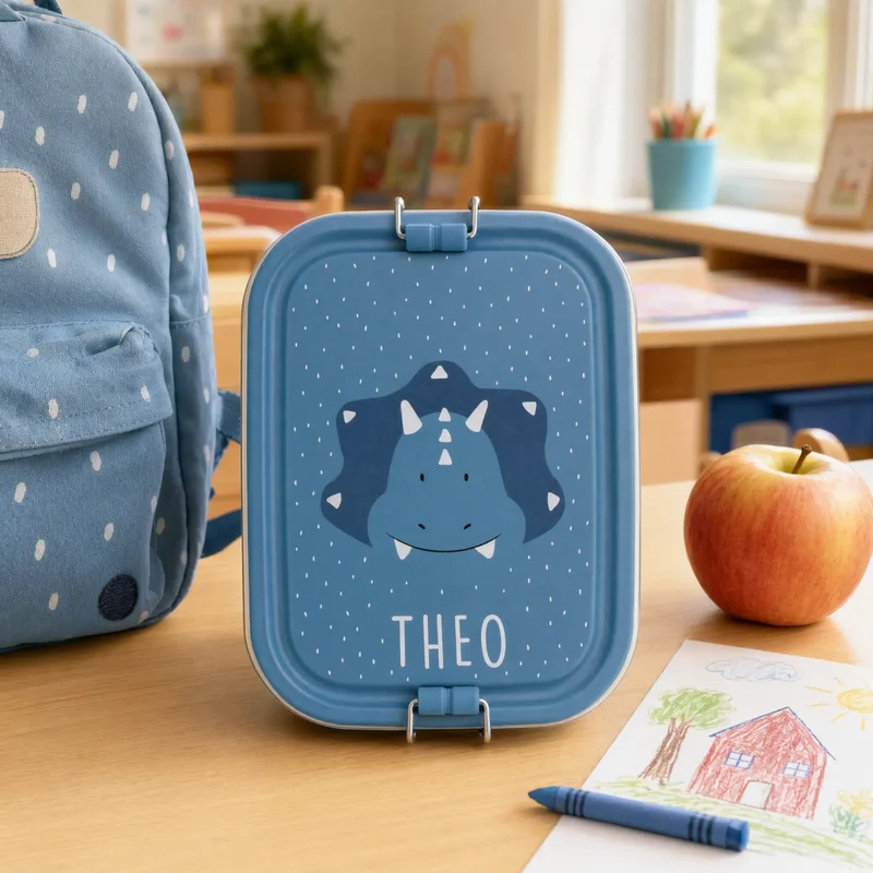 Trixie Brotdose Kinder personalisiert Triceratops