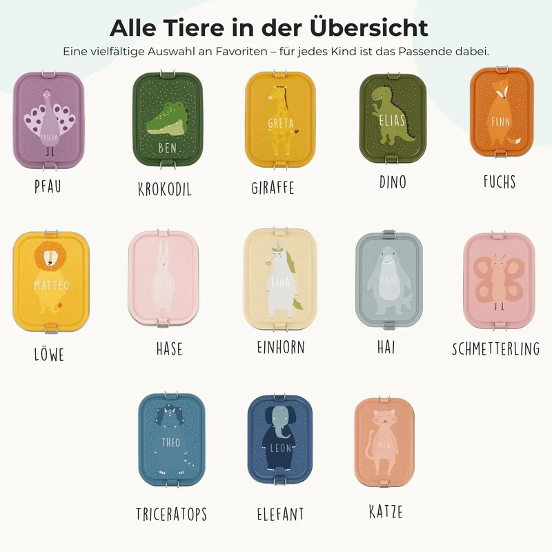 Trixie Brotdose Kinder personalisiert Schmetterling