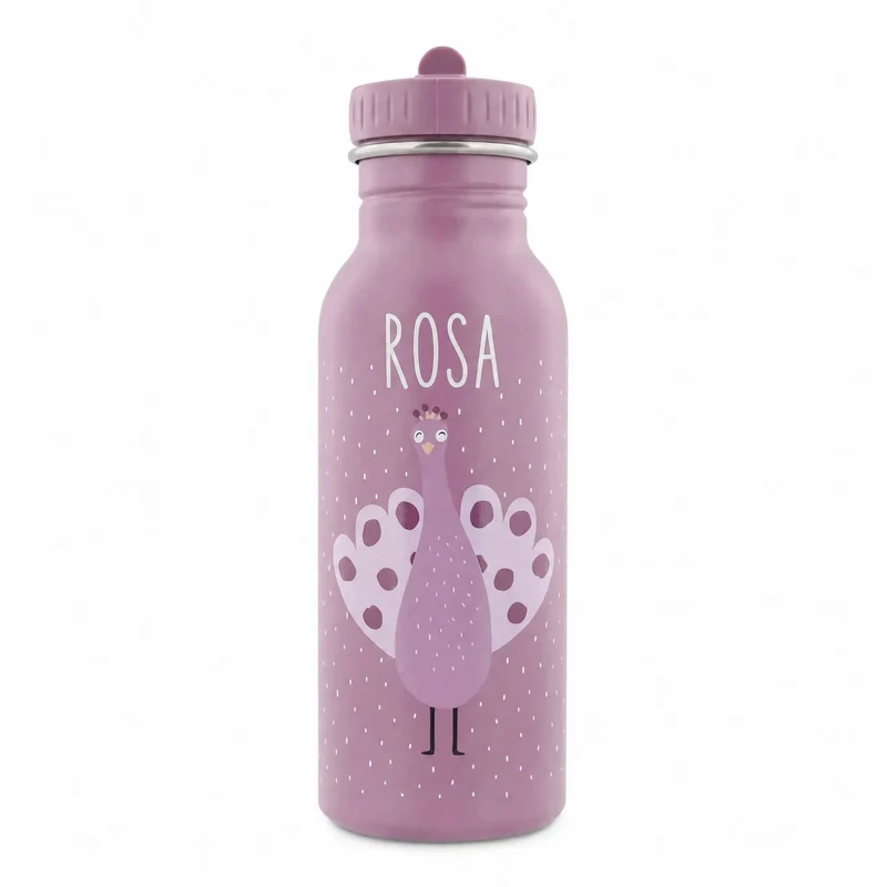 Trixie Trinkflasche Kinder personalisiert Pfau