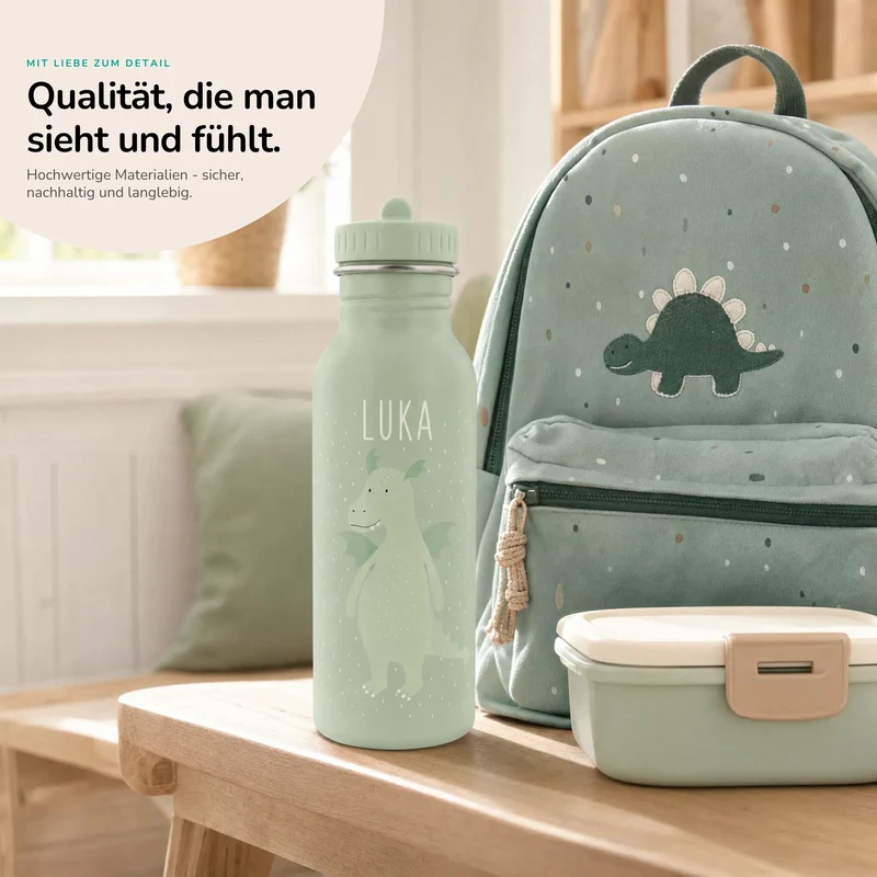 Trixie Trinkflasche Kinder personalisiert Drache