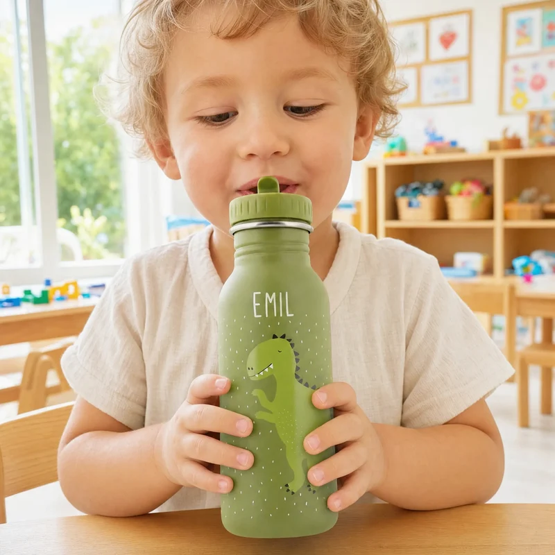 Trixie Trinkflasche Kinder personalisiert Dino