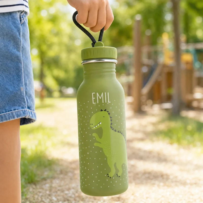 Trixie Trinkflasche Kinder personalisiert Dino