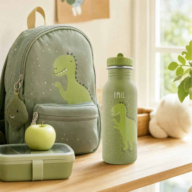 Trixie Trinkflasche Kinder personalisiert Dino