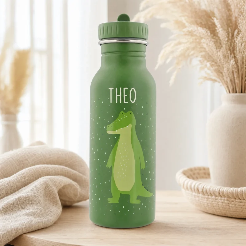 Trixie Trinkflasche Kinder personalisiert Krokodil