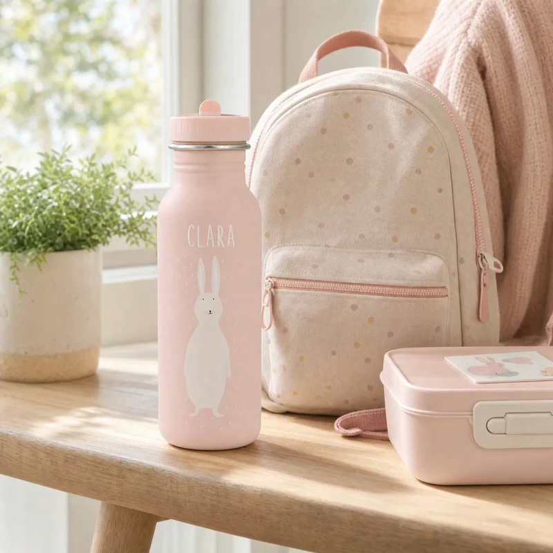 Trixie Trinkflasche Kinder personalisiert Hase