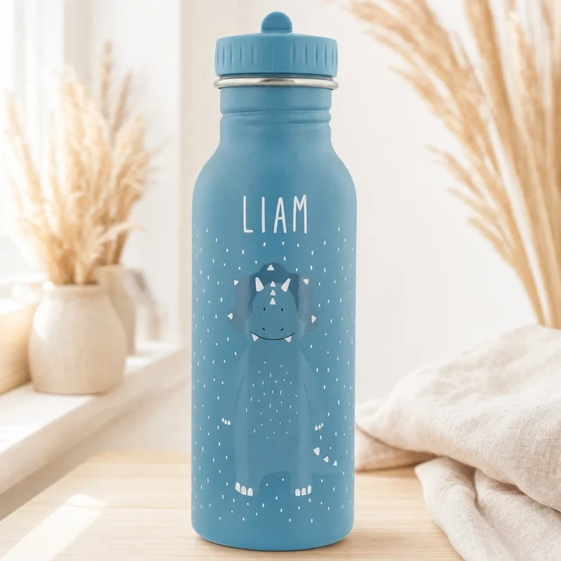 Trixie Trinkflasche Kinder personalisiert Triceratops