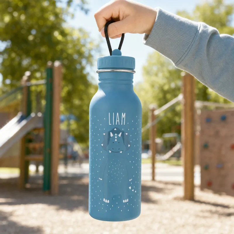 Trixie Trinkflasche Kinder personalisiert Triceratops