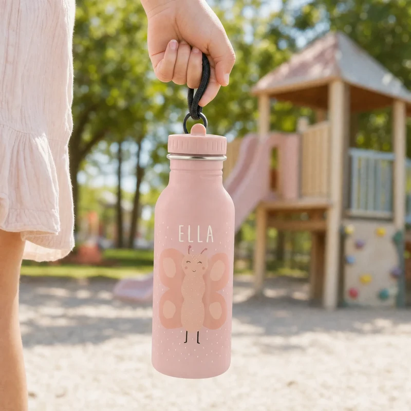 Trixie Trinkflasche Kinder personalisiert Schmetterling