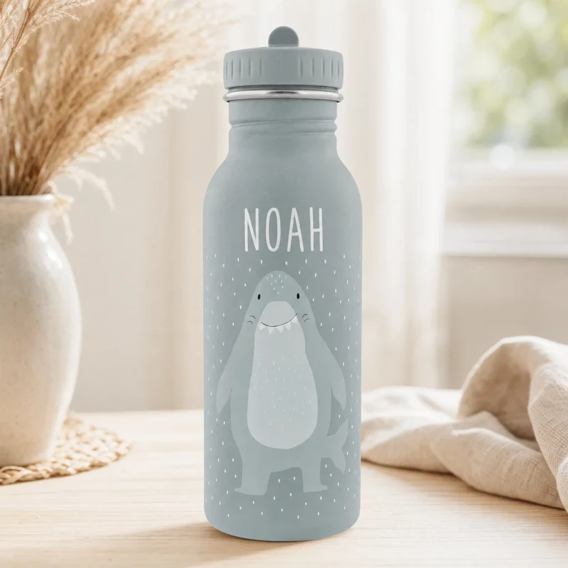 Trixie Trinkflasche Kinder personalisiert Hai