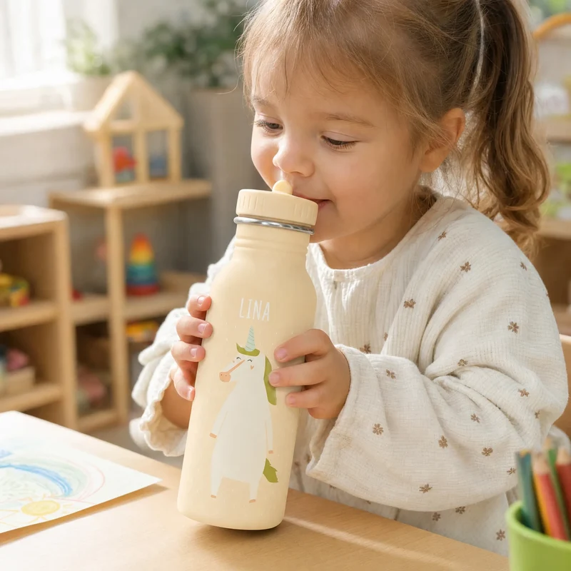 Trixie Trinkflasche Kinder personalisiert Einhorn