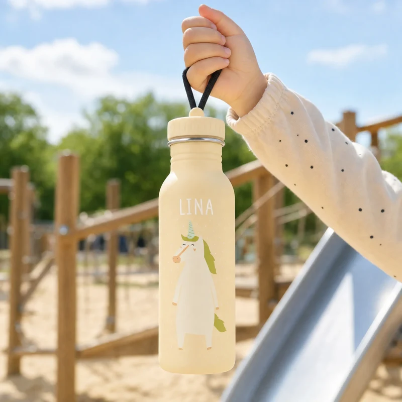 Trixie Trinkflasche Kinder personalisiert Einhorn