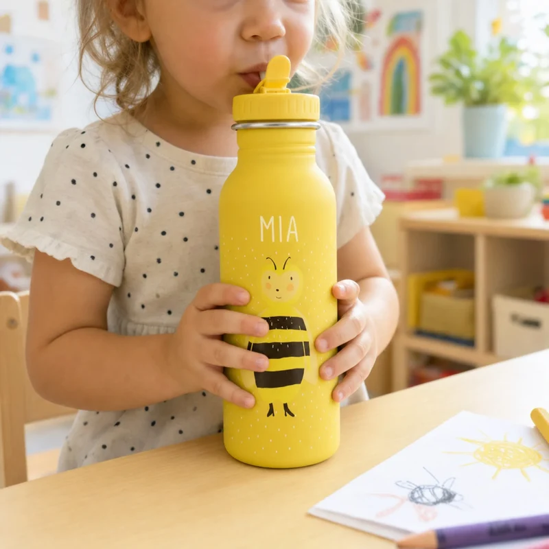 Trixie Trinkflasche Kinder personalisiert Biene