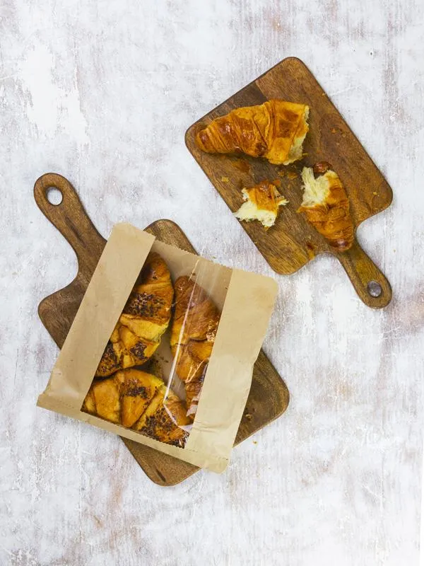 PLA window bag 25.4 x 25.4cm - kraft