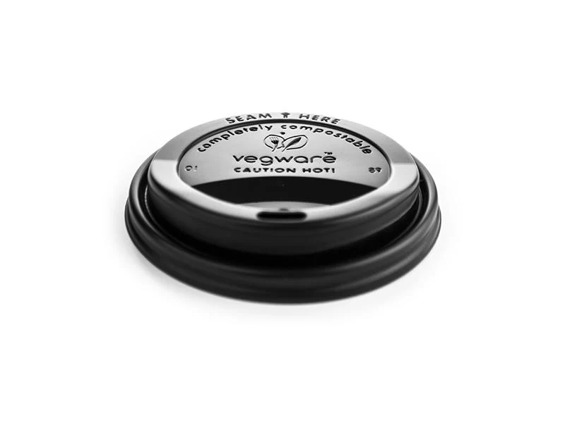 Large black hot cup lid - 89 Series
