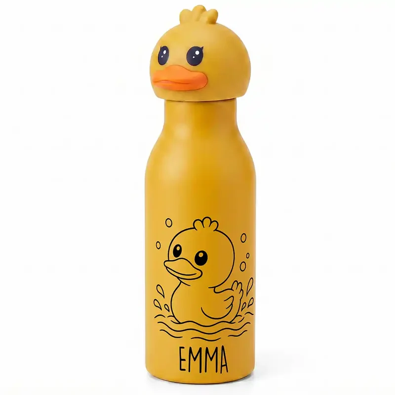 Personalisierte Trinkflasche Kinder Ente – 450 ml