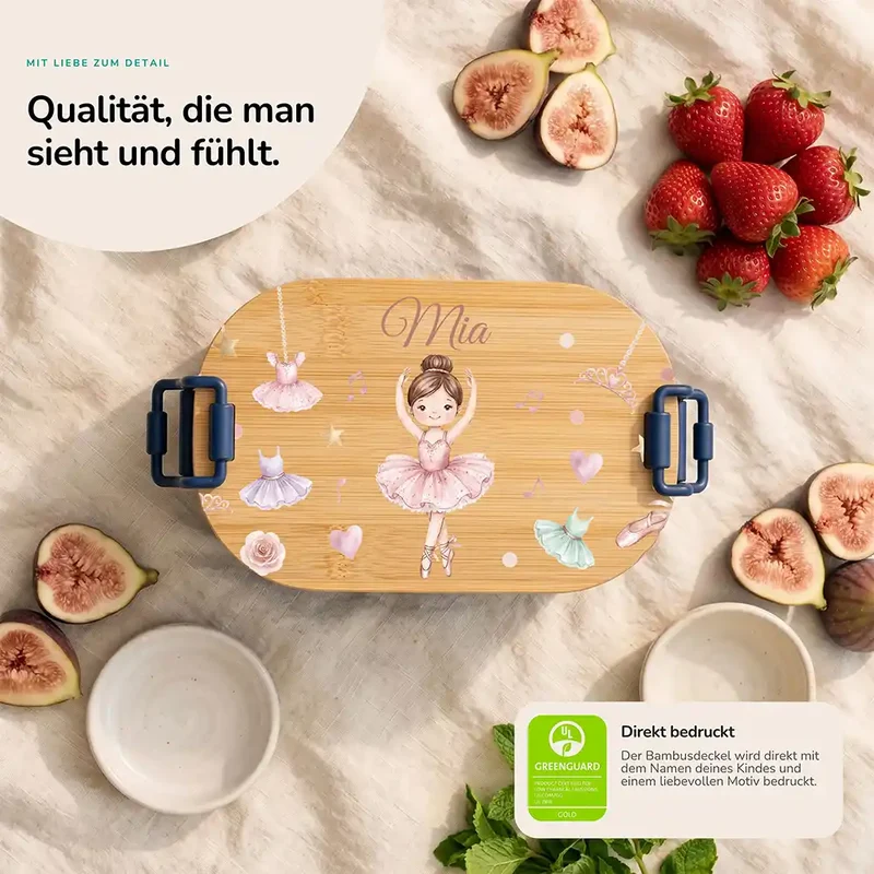 Brotdose Kinder personalisiert, Ballerina Tutu
