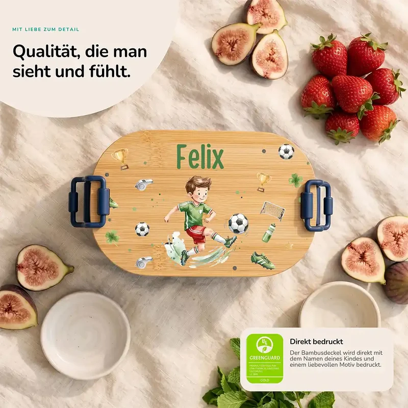 Brotdose Kinder personalisiert, Fußballer