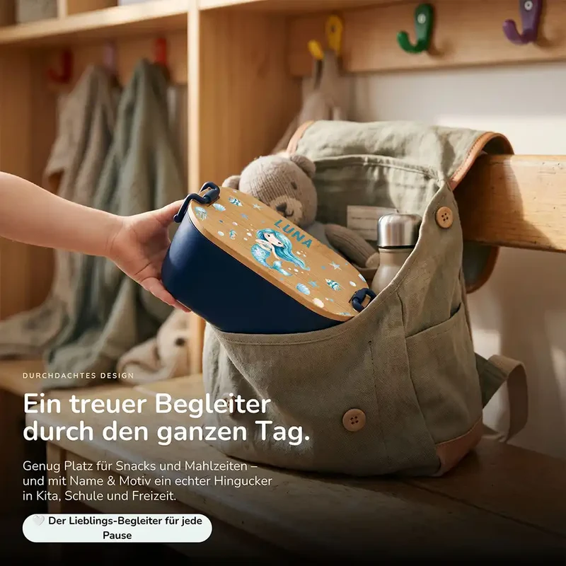 Brotdose Kinder personalisiert, Meerjungfrau