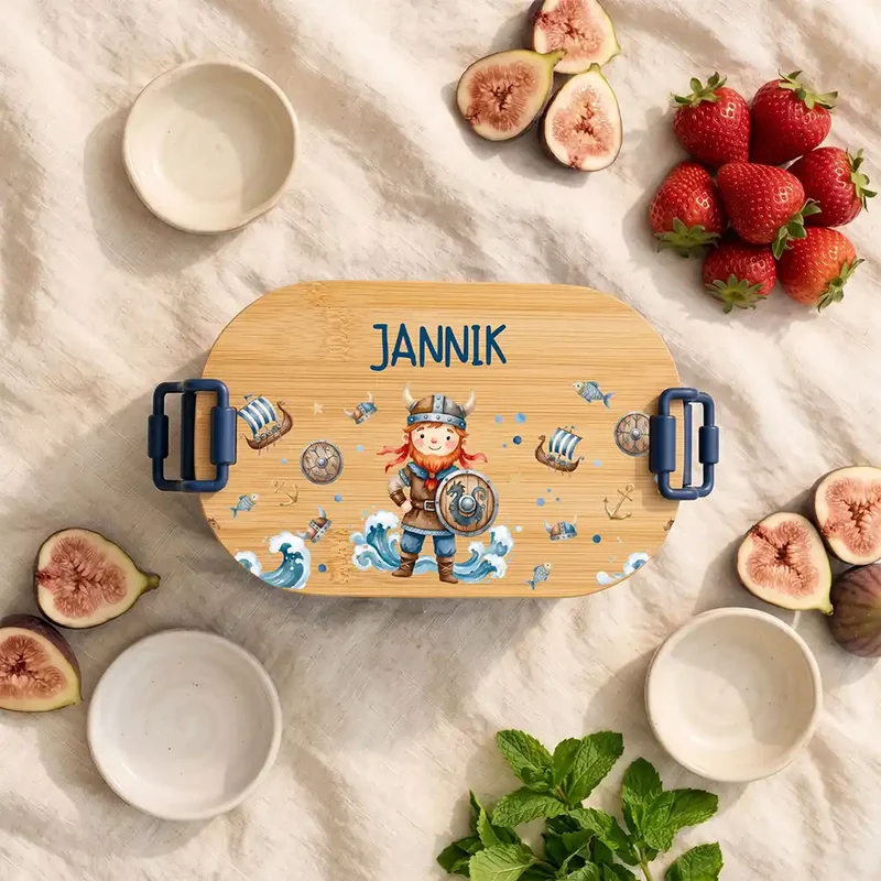 Brotdose Kinder personalisiert, Wikinger