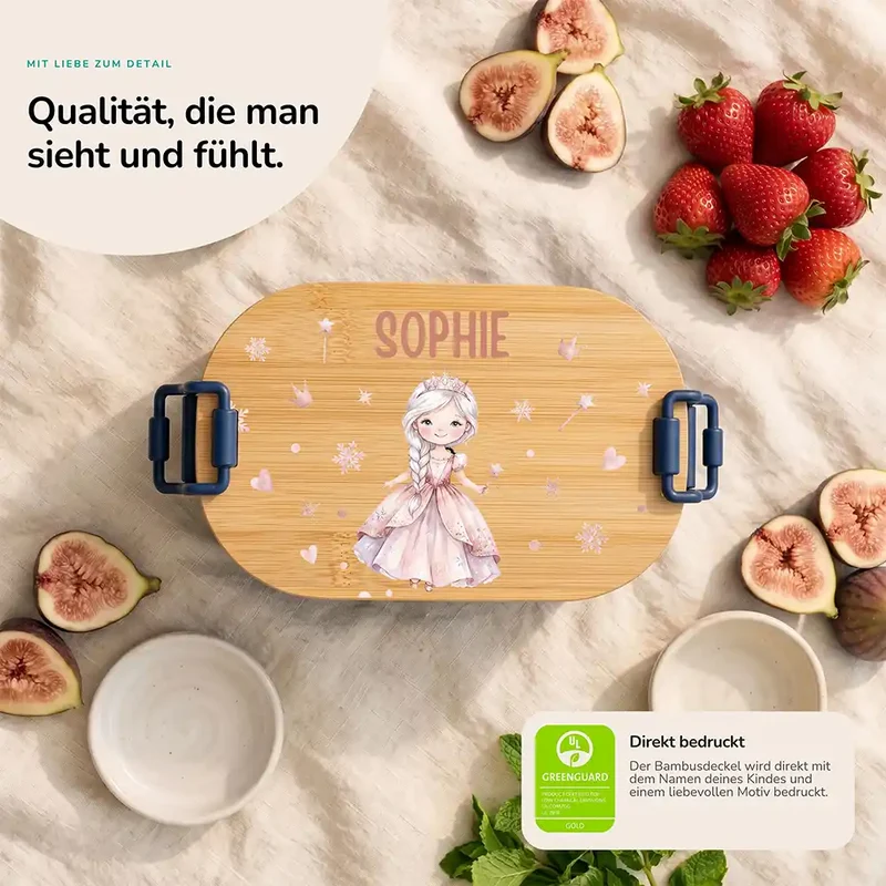 Brotdose Kinder personalisiert, Prinzessin