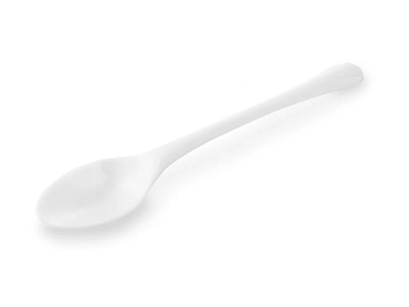 4.5in RCPLA compostable teaspoon - white