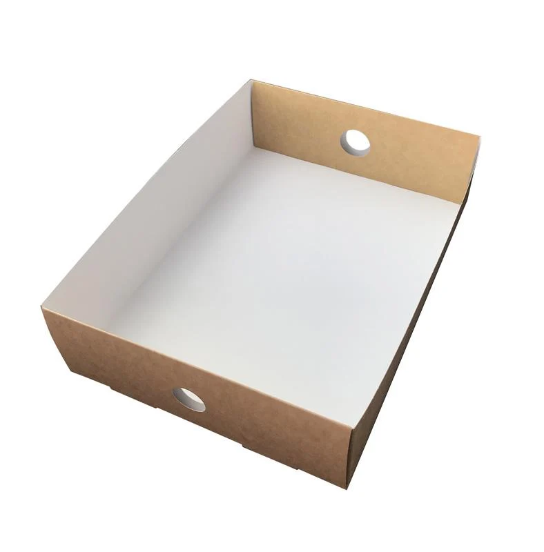 Platter box half insert (30.6 x 21.1 x 7.7cm) - kraft
