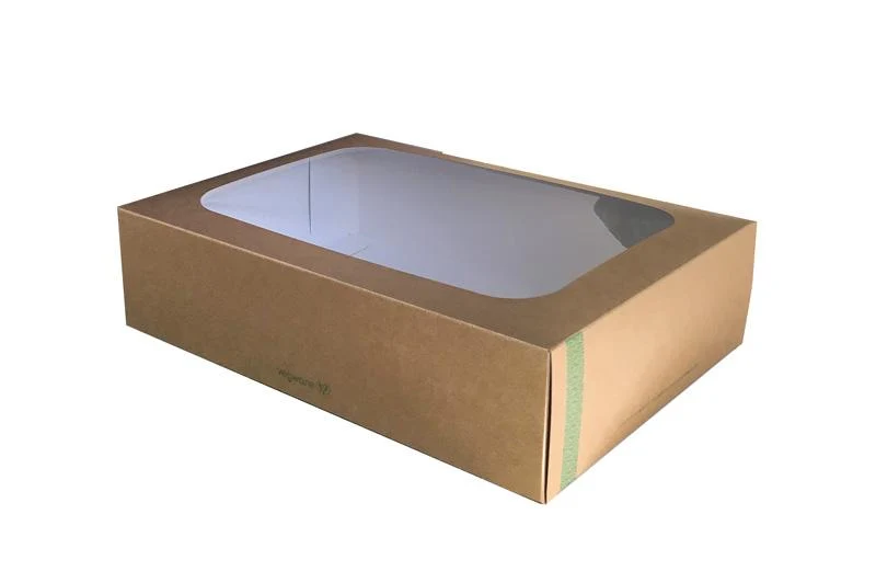 Regular platter box with sliding insert - kraft