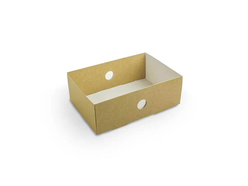Platter box quarter insert (15.3 x 22.1 x 7.7cm) - kraft