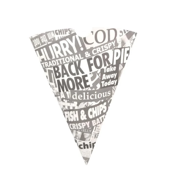 Chip cones - newspaper