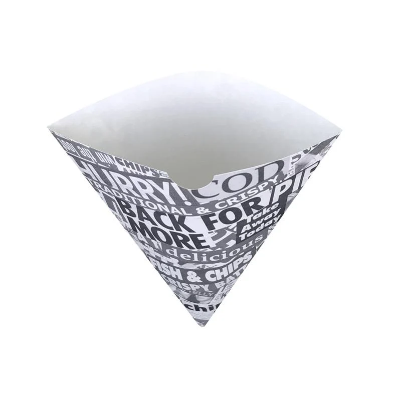 Chip cones - newspaper