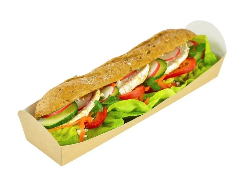 Baguette tray (24.5 x 6 x 3cm) - kraft