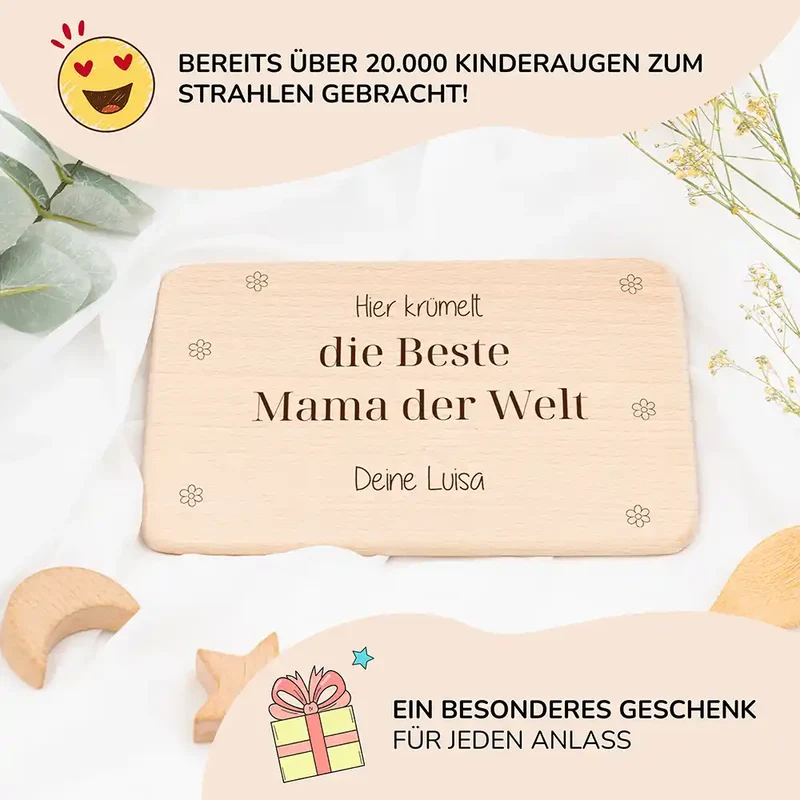 Frühstücksbrettchen - Die beste Mama der Welt Gravur
