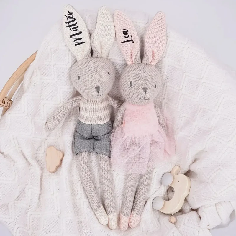 Kuscheltier Hase personalisiert mit Namen