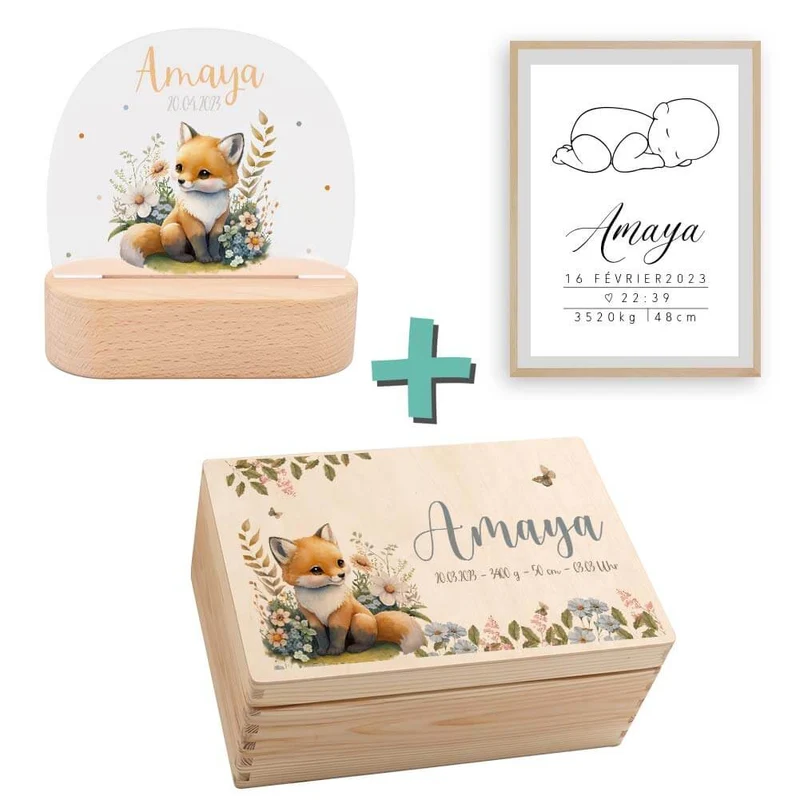 Geschenkset zur Geburt – Fuchs | Baby Geschenk