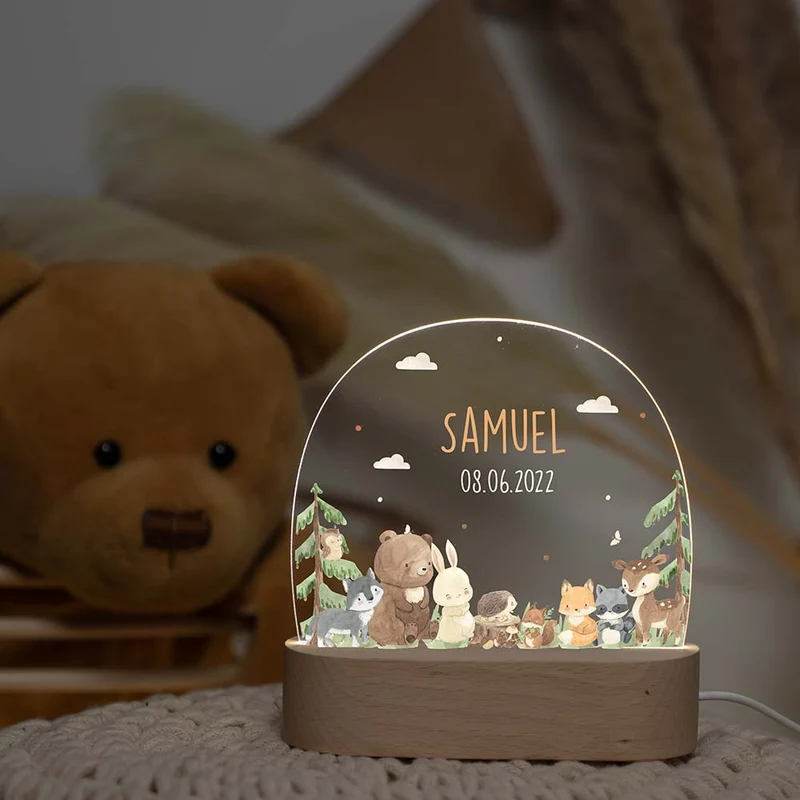 Geschenkset zur Geburt – Niedliche Waldtiere | Baby Geschenk