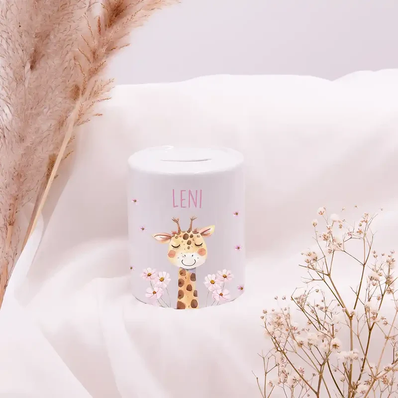 Spardose Kinder aus Keramik - Giraffe