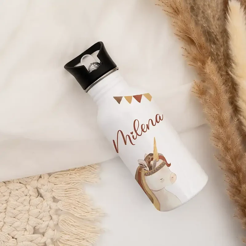 Trinkflasche Kinder Edelstahl - Einhorn