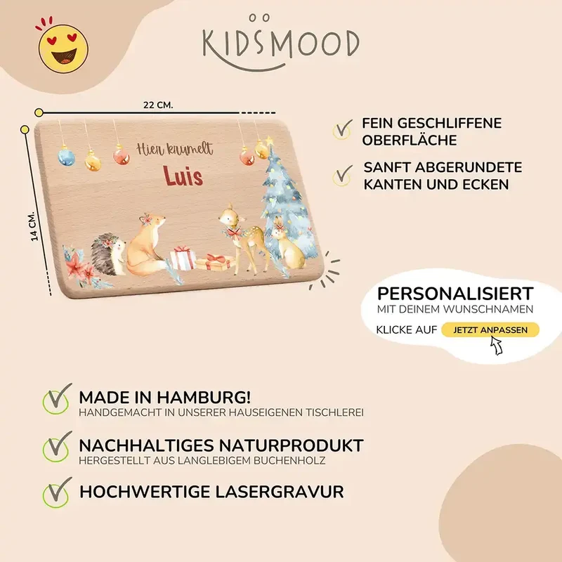 Frühstücksbrettchen Weihnachten - Weihnachtswunder