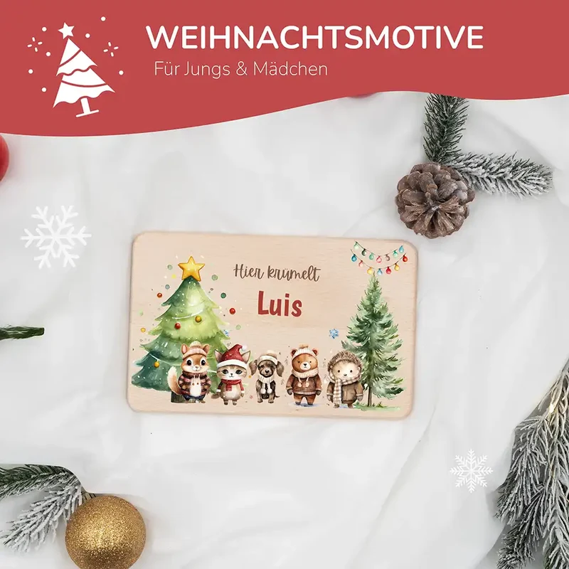 Frühstücksbrettchen Weihnachten - Weihnachtsbaum