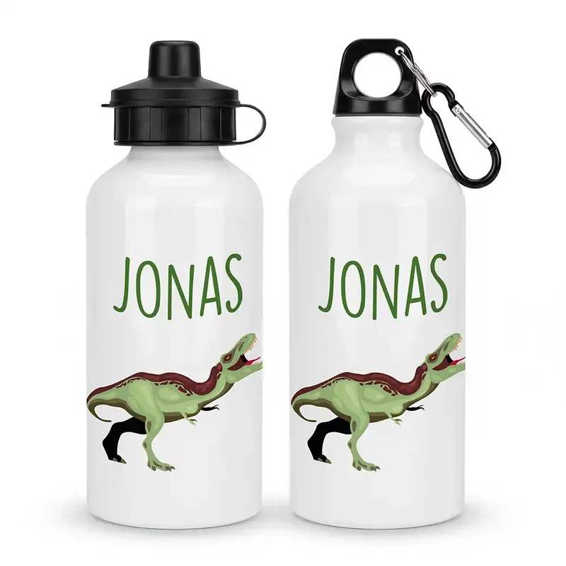 Personalisierte Trinkflasche Kinder – Dino T-Rex