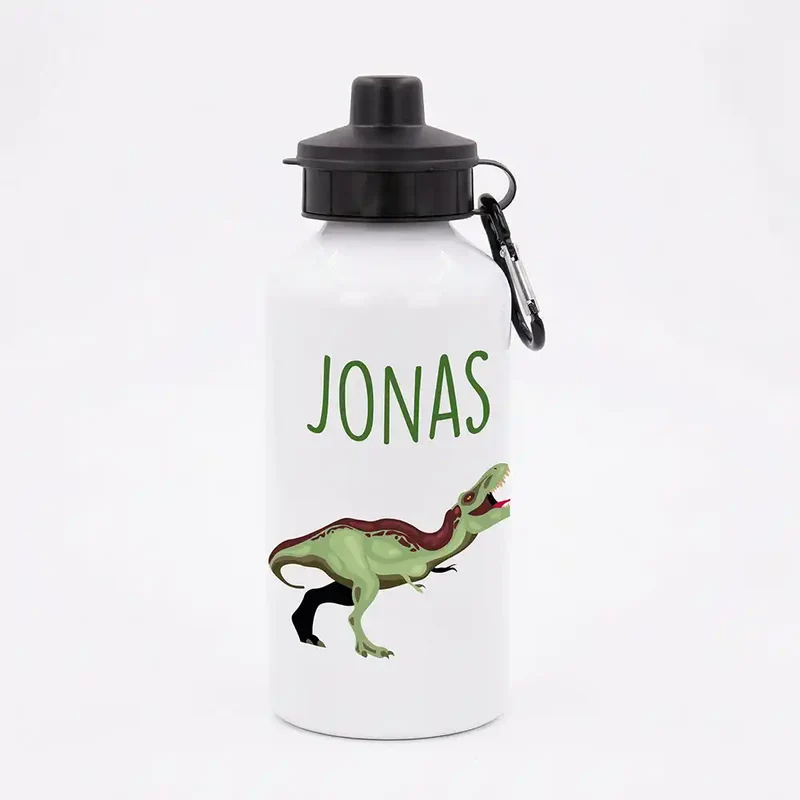 Personalisierte Trinkflasche Kinder – Dino T-Rex