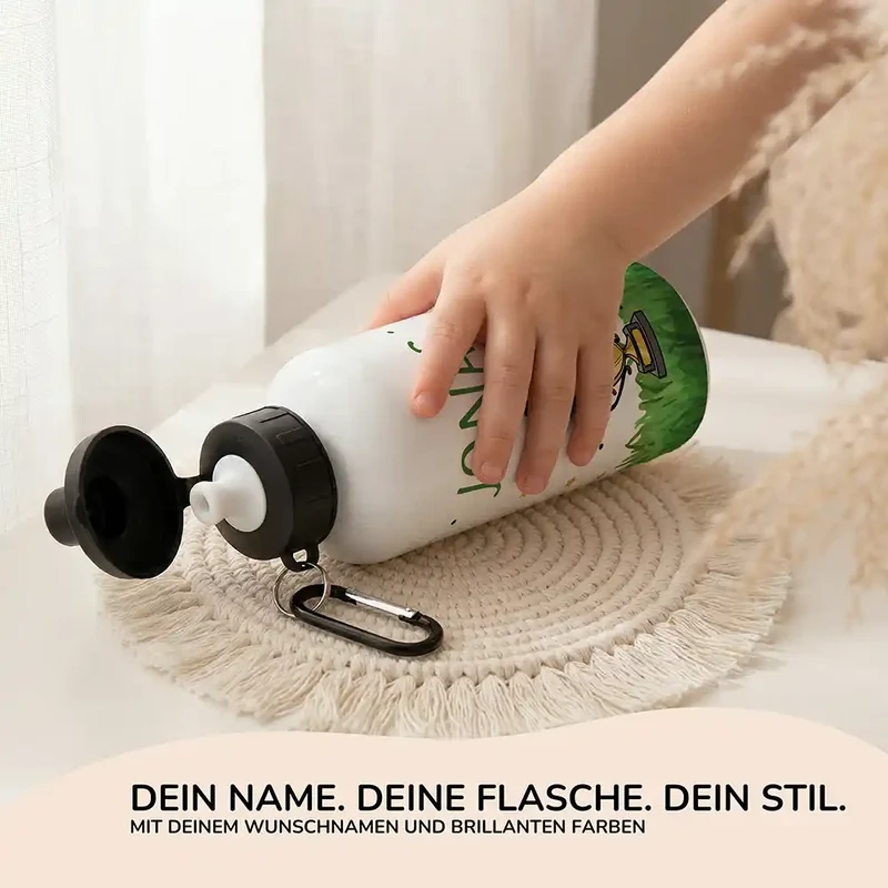 Personalisierte Trinkflasche Kinder – Fußball Pokal