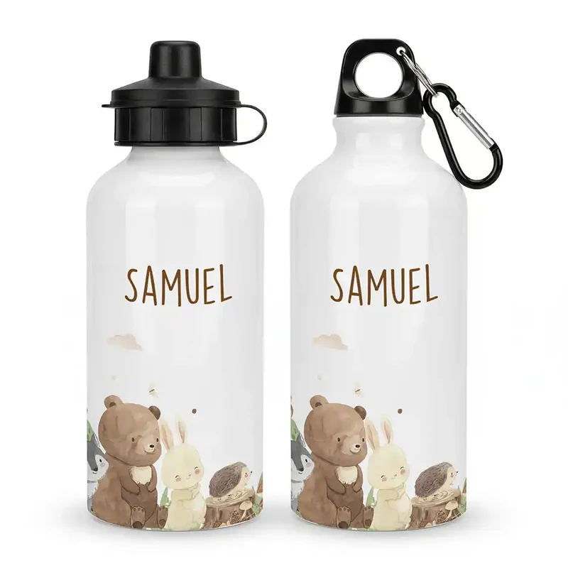 Personalisierte Trinkflasche Kinder – Waldfreunde