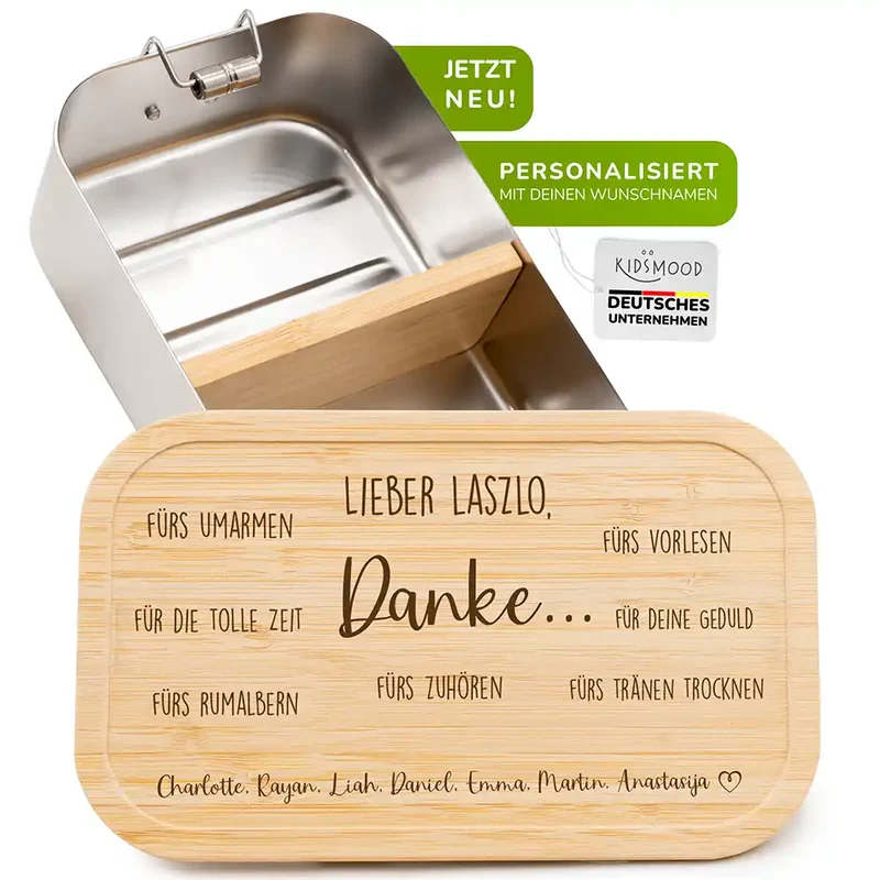 Brotdose personalisiert als Abschiedsgeschenk