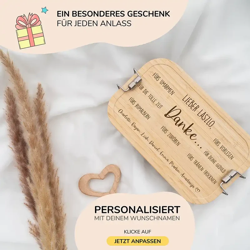 Brotdose personalisiert als Abschiedsgeschenk