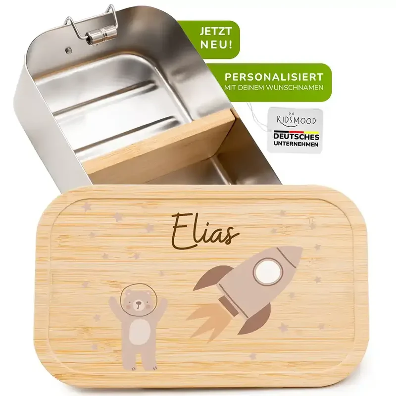 Brotdose Kinder personalisiert - Astronaut