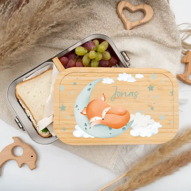 Brotdose Kinder personalisiert Baby Fuchs