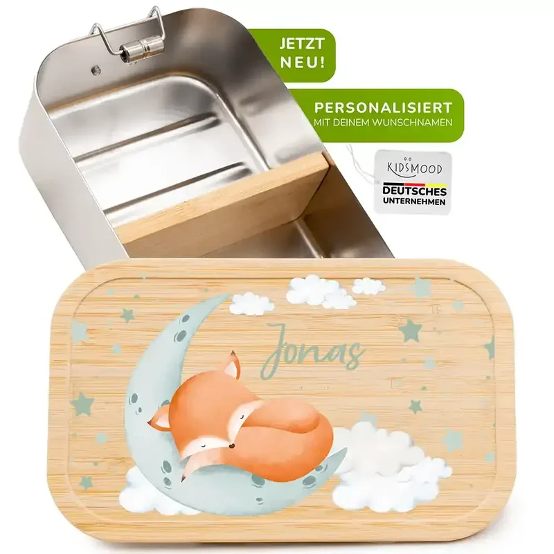 Brotdose Kinder personalisiert Baby Fuchs